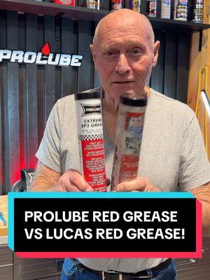 Lucas Red ‘N’ Tacky grease vs Prolube Extreme grease! ALL PROLUBE GREASE IS 25% OFF FOR CHRISTMAS! DON’T MISS OUT!  🎅🏼 SHOP NOW AT PROLUBEOIL.COM! #prolube #prolubeextremegrease #prolubeoil #grease #lucas #lucasoil #lucasgrease #greasetest 