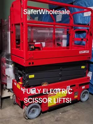 Fully Electric Scissor Lifts... #ScissorLift #Lifts #Manlift #Lifts #ScissorLifts #SaferWholesale