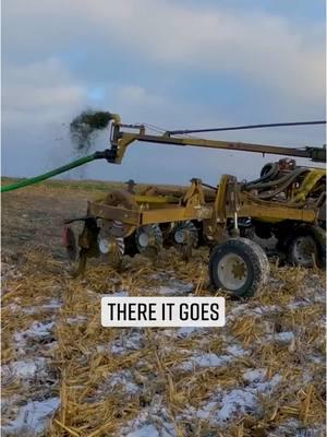 When spreading manure, we call this cleaning method, “shoot the pig” #manure #farming #tractor 