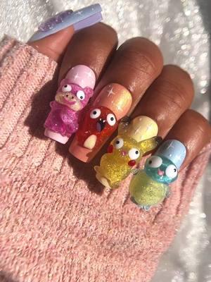 Derp. #nailinspo #3DNailArt #kawaii #pokemon #derp 