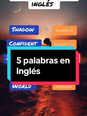 Aprende cinco palabras en inglés #clasedeingles #aprendeingles #cursodeingles #vocabulary 