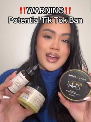 The potential TikTok ban in 2025 isn’t gonna stop us! Thank you to everyone and their support over the years 💛✨ Snag your healthy hair journey essentials at a STEAL while we still have time 🙂‍↕️ #holidayhaul #tiktokban #2025 #baskandlather #edgecontrol #tiktokshopfinds 