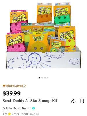 Scrub Daddy All Star Sponge Kit #scrubdaddysponge #colocha1313tiktokshop #scrubviraltiktok 