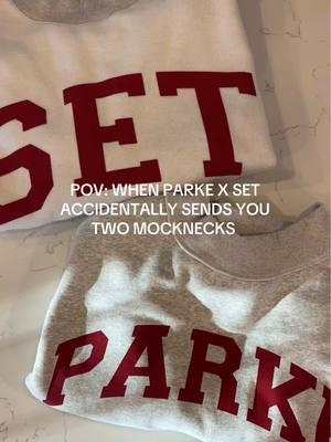 what are the chances?!✨🥹🤍 #setactive #parke #parkemockneck #parkesweatshirt #parkehoodie #clothing #clothingbrand #mockneck #christmas #christmascountdown #christmastiktok #christmashaul #girlythings #girlhood #winterfashiontrends #trending #fyp 