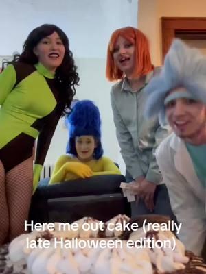 I waited so long to edit this the trend is dead now #hearmeout #hearmeoutcake #louisgriffin #shego #ricksanchez #margesimpson #halloween 