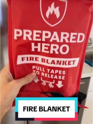 Better safe than sorry 😭 i love how easy it is to use for kids too!! #fireblanket #firesafety #firesafetytips #preparedhero #prepared #preparedness #newyearnewaura 