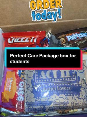 Perfect care package! @SentWithCareUSA #sentwithcareusa #carepackage #collegestudent #tiktokshopaffiliate #fyp #foryoupage #tiktokshopmademebuyit #endofyearsale #tiktokmusthaves #MomsofTikTok #tiktokshopfinds #giftsforher #giftforhim #snacks 