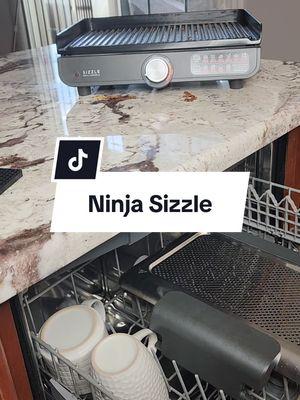 I used my Ninja sizzle for the first time and clean up was easy.   #ninja #ninjaappliances #ninjasizzle #ninjasizzlegriddle #ninjasizzlegrill @Ninja Kitchen 