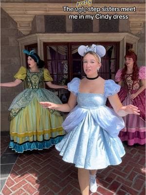 Replying to @✨Kat✨ ugly step sisters meet and greet in magic kingdom #disneybound #cinderella #stepsisters #uglystepsisters #disney #meetandgreet 