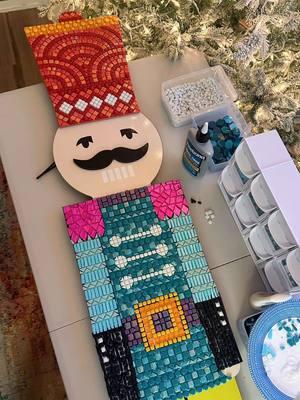 Replying to @Sarah- SLP.made  ✨nutcracker mosaic part 3✨ #zenspiredesigns #SmallBusiness #satsifying #oddlysatisfying #mosaic #mosaicart #mosaictiles #tilecollection #workinprogress #nutcracker #lifesizenutcracker 