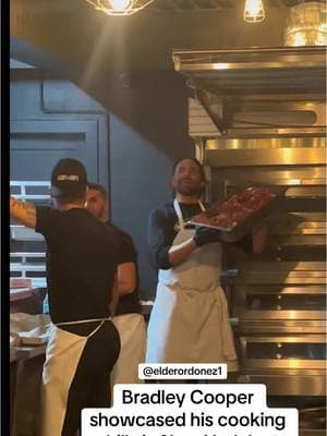 Bradley Cooper showcased his cooking skills at the opening of his restaurant, Danny and Coops, in New York last night. He was, as always, very nice and friendly. (🎥) @elderordonez1 #bradleycooper #Love  #nyc #newyork #pretty #beautiful #happy  #justinbieber #haileybieber #irinashayk #kimkardashian #kyliejenner #fyp #yourpage #photo  #diddy #newyork #selenagomez #taylorswift  #fun #girl