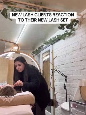 LOVE a great client reaction😍🥰  #lashwithme #lashtechtips #fyp #lashestutorial #lashextensions #lashtok #lashesoftiktok #lashtech #lashartist #satxlashes #satxlashtech #sanantoniolashes #sanantoniolashtech #satx #lashclients #clientconsultation #salonowner #lashhumor #lashsalonowner 