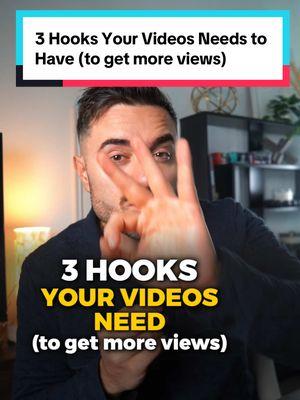 Every Video You Post, Needs These 3 Hooks. Hope this helped, Enrico. #contentstrategy #makingvideos #contenttips #socialmediastrategy #socialmediatips 