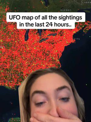 Map of all the UFO signtings in he last 24 hours 😭👽  #fyp #ufos #dronetok #dronetiktok   #alieninvasion #alien #drones #newjersey #newjerseydrones #ufo #dronevideo #usgoverment #military #government #greenscreenvideo 