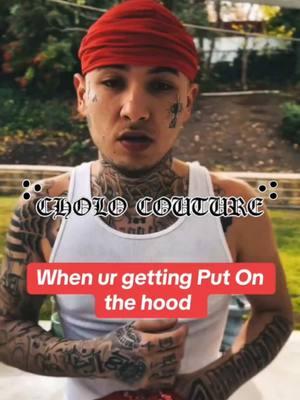 Getting Put On The Hood #CHOLOCOUTURE #chicanostyle #choloassfoo #cholostyle🤎🎭 #chicano #cholostyle 