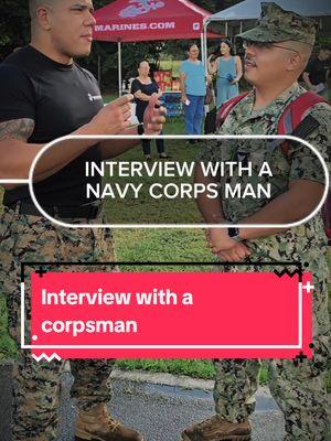 An Interview with a US NAVY Corps Man. is this something you may want to do?  #Marines #navy #corpsman #nurse #health #fitness #military #FYP 