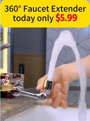 Great deal‼️#dailyuse #homegoods #faucetextender #fyp #lifehacks #homedecor #budgeting #cleaninghacks #TikTokShop #kitchenfaucet 