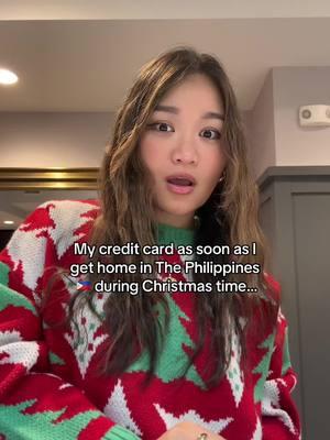 My credit card as soon as I get home in The Philippines during Christmas time… 😳🥲🌲💸 #filipino #filipinorelatable  #ofw #filipinoabroad  #filipina #filipinainnewyork #filipinainusa 