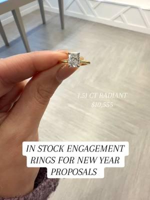 It's not too late to pop the question! Here are some diamond ring options for those wanting to become fiancés in the near future #danarebecca #diamondring #engagementring #roundengagementring #emeraldengagementring #pearengagementring #cushioncut 