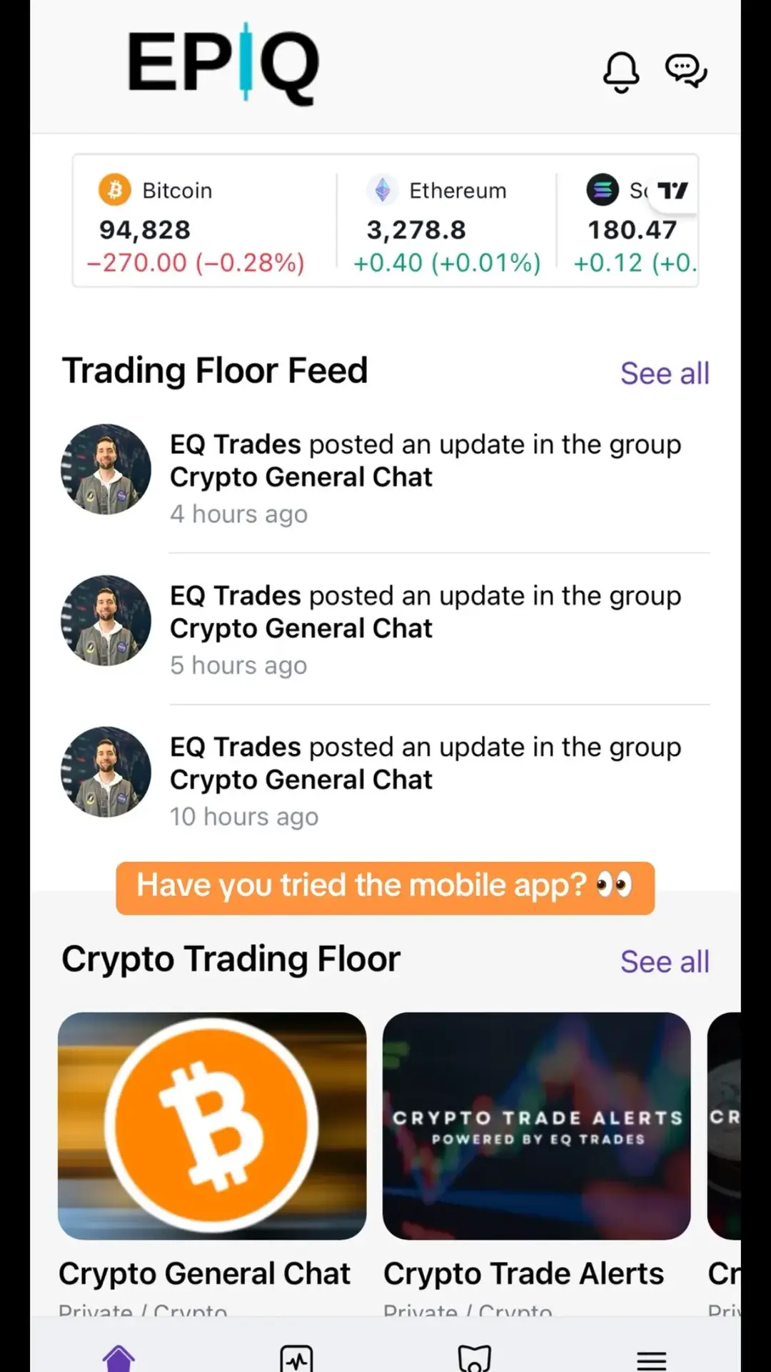 The ultimate tool for crypto traders. Community, academy, signals, you name it. Want to learn how to trade? Our platform is beginner friendly!  #crypto #trading #investing #epiqtradingfloor 