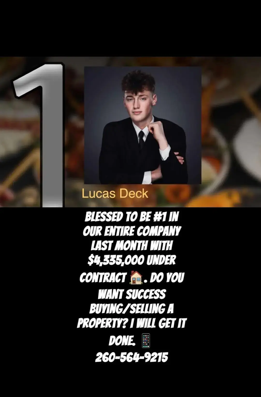 🙏🏻I am blessed, honored, and grateful to be #1 in sales at Century 21 Bradley last month! All glory to God for guiding me on this journey. I'm beyond thankful for the trust of my clients and excited to continue using my skills and dedication to help more people achieve their real estate goals. I don't sell people, I help people. To me it's more than just the numbers. It's helping people get to where they want to go. Numbers aside, I thank everyone for the continuation of support. I appreciate you a ton. God bless. A shoutout to my partners, teammates, vendors, and referrals!  Whether you're buying or selling, l'm here to assist you every step of the way!  If you know anyone looking to make a move whether buying or selling, tell them to come get the Deck Difference!!!!  📲Call / text 260-564-9215  #listwithlucas #buywithlucas #realtor #noblecountyrealtor #thedeckdifference #fortwaynerealtor #indianarealestate #whitleycountyrealtor #lakehouse #lakehouseforsale 