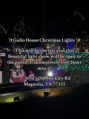 #houstontx ! Its completely free to the public and open all 7 days. Go before 9/10pm before they close the gates to enter. Theres space to park around! #christmas #christmastok #magnoliatx #explorehouston #festiveactivities #festiveseason #christmaslights #christmaslightshow 