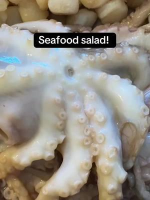 Cannot wait to eat this!!! Thanks for the tips! @Leah Victoria #seafoodsalad #sicilian #feastofsevenfishes #seafoodsaladrecipe #octopus #octopusrecipe #seafood #italian #christmaseve 