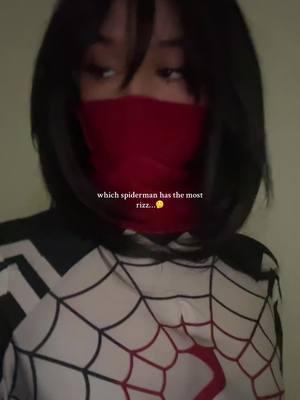 If I got bit by a spider and became spiderwoman, can you bite me so I become your woman? 😝😏😚😉 #rizz #spidermancosplay #spiderman #silkcosplay #cindymoon #cindymooncosplay #marvelcomics #marvel #marvelcosplay #marvel  #marvelrivals #cosplay 