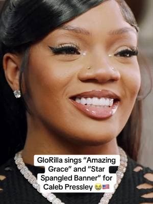 GloRilla displays her abilities by singing “Amazing Grace” and “Star Spangled Banner” acapella for interviewer Caleb Pressley 😭🇺🇸 @Gloria Boyd   #glorilla #glorillapimp #calebpressley #calebpressleyinterview #foryou #foryoupage #explorepage #trending #viral #reels #tiktok #reelsvideo #fyp #fypviral #fypシ゚viral #reelsfb #facebookreel #funnyvideo #starspangledbanner #amazingrace #singing #funnymoments  #prettygirls #prettyfemales #femalerapperartist #femalerappers #femalerappersoftiktok #shortsvideos #shorts #funnytiktok #comedy #memphis 