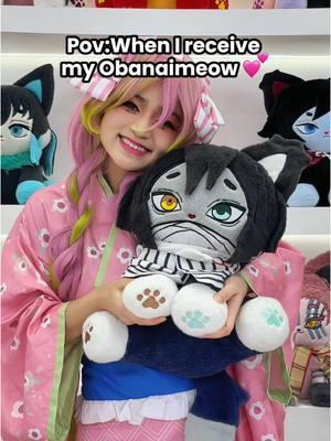 Pov:When I receive my Obanaimeow 💕 #obanai #iguro #obanaiiguro #mitsurikanroji #mitsuri #iguroobanai #obanaixmitsuri #obanaicosplay #demonslayer #kimetsunoyaiba #kny #kimetsu_no_yaiba #anime #plush #stuffedanimals #fyp 