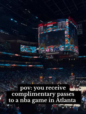 pov: you receive complimentary passes to a nba game in Atlanta 🏀 Thanks Again @Grizzlies for the tickets 🏀 #scottypippen #thingstodo #hawks #hawksgame #jamorant #treyyoung #memphisgrizzlies #atlanta #prizepickstoday #prizepick #buckheadatlanta #peachtree #viralvideo #fyppppppppppppppppppppppp #mercadesbenz #ticketmaster #bankhead #buckhead #atlfoodie #jamorant 