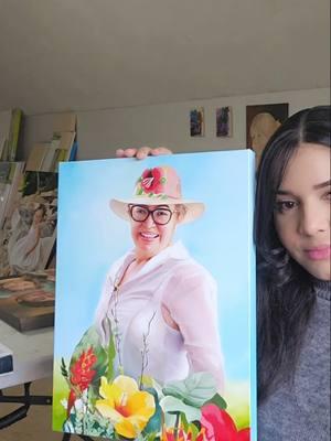 Muchas Gracias @👑LuisTheKing👑 por confiar en mi trabajo y compartirme este video personal. #pintar #arte #retratopersonalizado #encargosperosnalizados #regalo #videoreact 