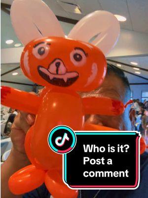 Do you know who this is? Post your answer.  #balloontwistershawaii #balloontwistersoftiktok #balloontwisting #balloonart #balloonartist #balloonman #balloonguy #balloonsculpture #balloons #balloonanimals #balloonarthawaii #partyideas #hawaiientertainment 