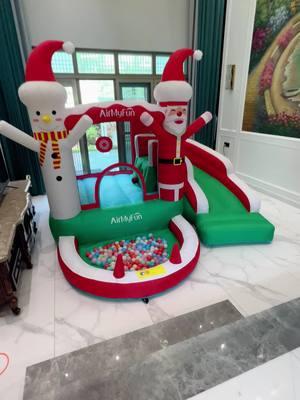 POV: A Christmas bounce house brings all the holiday cheer! 🎄🎁 Sliding, bouncing, and endless giggles—it’s all happening here! Who else wants this in their backyard? 👀✨ #kidsparty#kidstoys#AirMyFun#funtoys#birthdaygiftideas#familytime#giftideas#bouncers#bouncehouse#FunForDays#ToddlerFun#indoorplaytime#kidsfun#christmas#fy