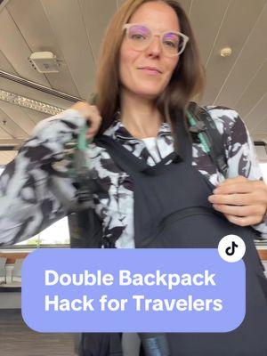 🦩 If you wear 2 backpacks when you travel, this is THE transit hack to make your life easier. 🎒  #backpacker #solotravel #seasia #girlswhotravel #manila 