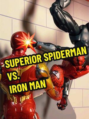 Superior Spiderman Vs. Iron Man #spiderman #ironman #marvel #avengers #fyp #superiorspiderman #tonystark #fypシ゚viral #fight 