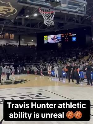 Travis Hunter athletic ability is unmatched … could he have played D1 basketball #travishunter #db12 #coloradobuffaloesfootball #skobuffs #shadeursanders 