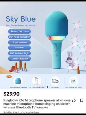 #microphonespeaker#k16microphonespeaker#microphone home singing children's wireless Bluetooth TV karaoke#tiktokshopfinds#TikTokShopHolidayHau#NewYearNewAura#holidaysales#winter#TikTokShop#winter#giftsforhekids. $29.90 Kinglucky K16 Microphone speaker all-in-one machine microphone home singing children's wireless Bluetooth TV karaoke