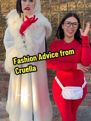 Advice from the Icon Cruella Deville #fypシ #101dalmatians #foryoupage #villain #OOTD #disneyland 