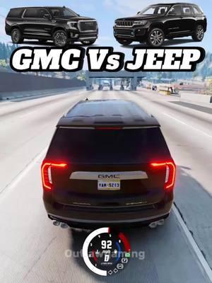 GMC Yukon Vs Jeep Grand Cherokee #carbattle #beamng #forzahorizon5 #fh5 #GamingOnTikTok #gmc #jeep #yukon #americansuv #fyp #foryoupage #goviral