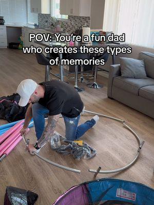 Creating these memories for our little girl make it all worth it 💕 #fundad #funparents #indoortrampoline #dadsoftiktok #MomsofTikTok #dads #moms #share #inspire #parents 