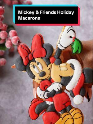 Mickey Mouse and Friends as holiday macarons!  #tiktokpartner #disney #disneyadult #macaron #cookies #mickeymouse #minimouse #donaldduck #daisyduck #goofy #pluto #cookiesoftiktok #macaronoftiktok #baking 