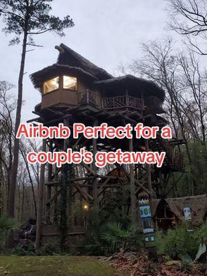 #creatorsearchinsights A airbnb perfect for couples! yes, you can take your family to this amazing treehouse, but it's also perfect for a getaway for just the two of you. located in arkadadelphia, Arkansas and listed on airbnb and vrbo. This won't disappoint! #couplesairbnb #airbnbfinds #treehouse #airbnbfinds #vrbo #bucketlist #arkansas #getaway 