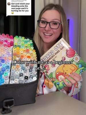 Replying to @gabby| coloring| cleaning color with me as a beginner part 2 🫶🏻 #coloring #coloringtok #ohuhumarkers #colorwithme #coloringtutorial #coloringbook #ohuhu 