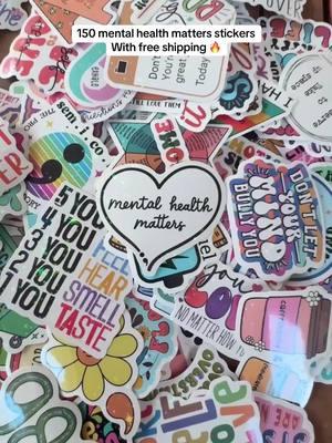 Mental health matters stickers 🔥 #mentalhealthmatters #mentalhealthstickers #stickers #mentalhealthtiktok #tiktokshopfinds #giftsforher #giftsformom #tiktokshopholidaysale 