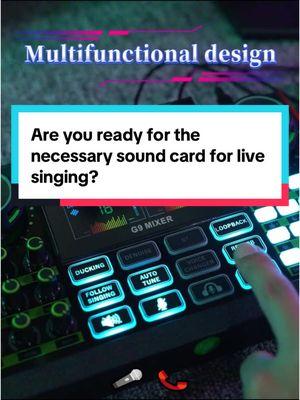 Are you ready for the necessary sound card for live singing?#tenlamp #soundcard #fyp #TikTokShop #Direct #G9 #singing #play #tiktokfashion #Sound #soundeffects #soundstouse 