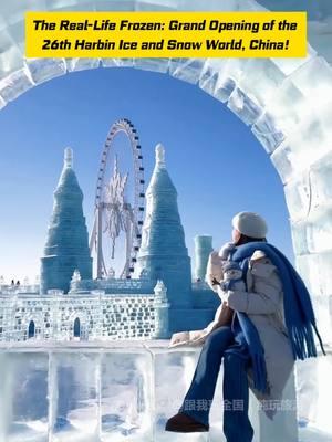 Have you ever seen the world’s largest ice and snow theme park? Come join us at Harbin Ice and Snow World for an unforgettable winter wonderland experience! #winterfun #fyp #frozen #thempark #iceandsnow