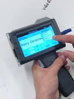 Different Fonts can be printed by this handheld printer  #merrychristmas #v4ink #v4inkprinter #v4inkhandheldinkjetprinter #v4inkhandheldprinter #handheldprinter #handheldinkjetprinter #portableinkjetprinter #handjetprinter #portableprinter #logoprinter #logoprinting #bentsai #bentsaihandheldprinter #bentsaicodingprinter