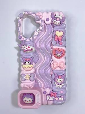 ✨ASMR Glowing Kuromi DIY Handmade Decoden Phone Case Handmade Decoden Phone Case #asmr #decoden #decodenphonecase #creamglue #decodencase #phonecase #handmade #DIY #fyp #usa #cheror #lovedeco #kuromicore  #sanrio #kuromi #melody #pochacco #cinnamon #pompompurin #sanriocore #gudetama #hellokitty 