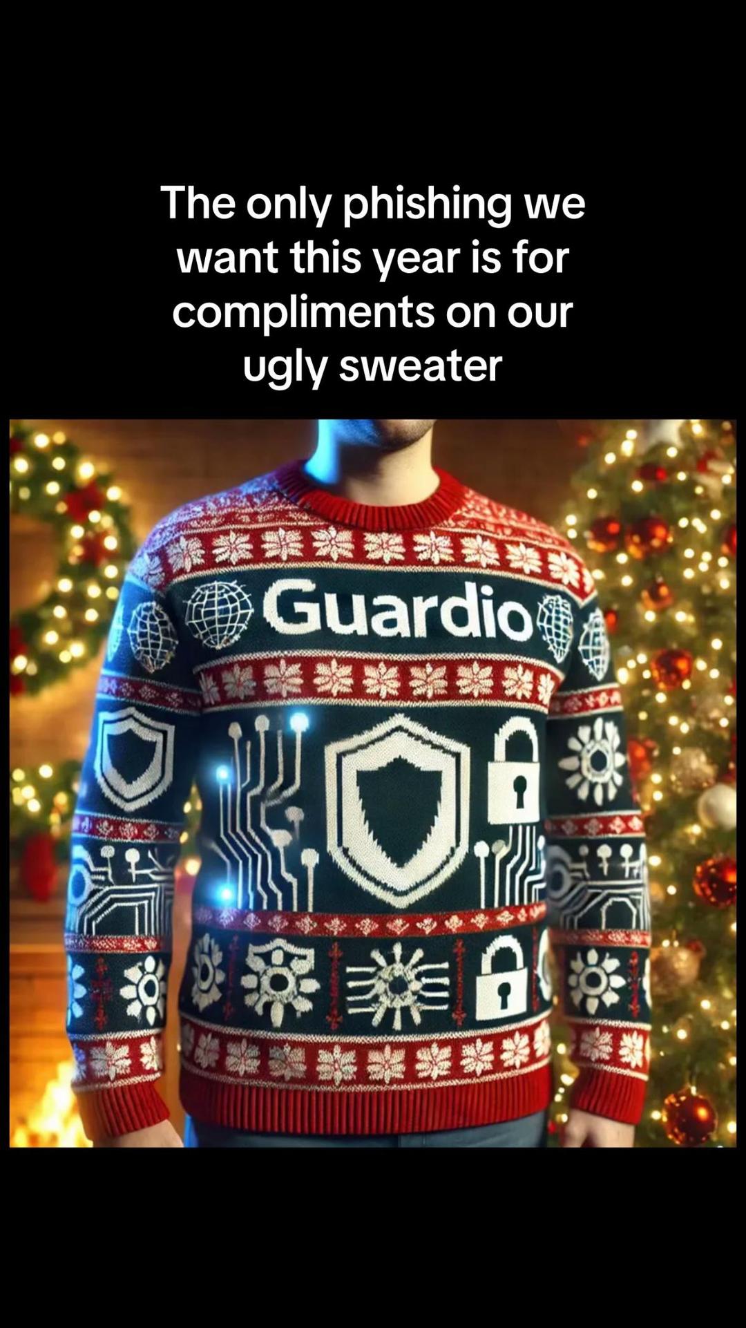 #christmas #sweater #uglysweaters #holiday #holidays #phishing #guardio #merrychristmas #scams 